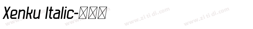 Xenku Italic字体转换